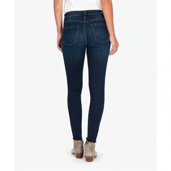 KUT FROM THE KLOTH resting connie ankle skinny jeans in dark stone wash Sz 8 013 - Picture 3 of 13